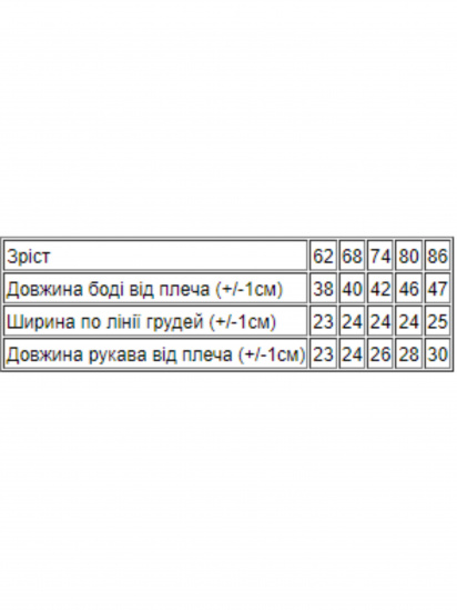 Боди для младенцев Носи своє модель 5043-015-33-bryuza-dno — фото - INTERTOP