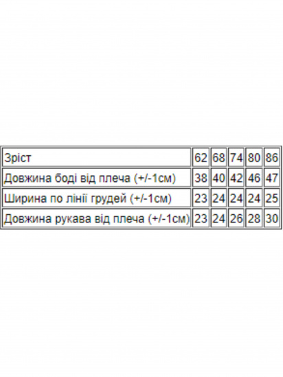 Боди для младенцев Носи своє модель 5043-015-33-sinj-vedmedik — фото 3 - INTERTOP