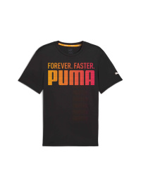 Чёрный - Футболка спортивная PUMA Run Fav Forever Faster Tee M