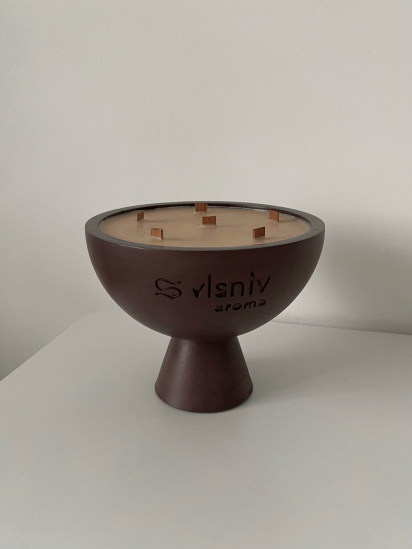Vlsniy.aroma ­Ароматична свічка Чаша коричнева Роде мій модель 5323500 — фото 5 - INTERTOP
