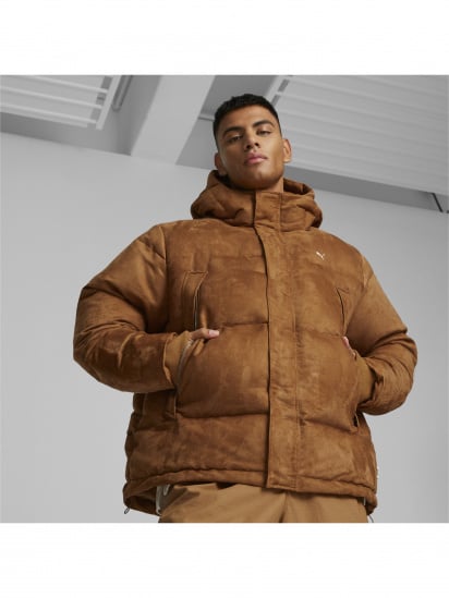 Зимова куртка PUMA Mmq Faux Leather Down Jacket модель 535786 — фото - INTERTOP