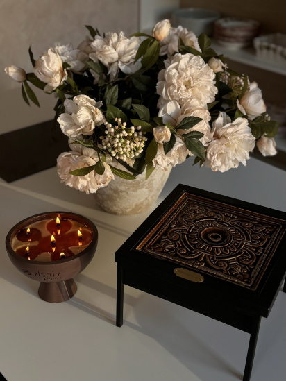 Vlsniy.aroma ­Ароматична свічка Чаша коричнева Татова турбота модель 5523500 — фото - INTERTOP