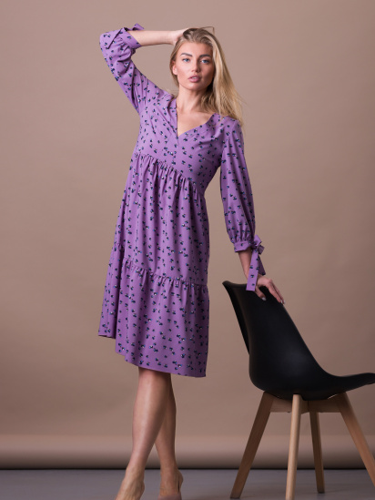 Платье миди CAT ORANGE модель 5691 — фото - INTERTOP