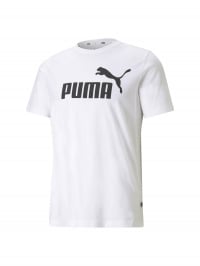 Белый - Футболка PUMA Ess Logo Tee