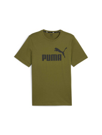 Зелёный - Футболка спортивная PUMA Ess Logo Tee