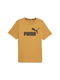 Коричневый - Футболка спортивная PUMA Ess Logo Tee