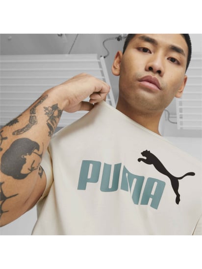 Футболка PUMA Ess+ 2 Col Logo Tee модель 586759 — фото 3 - INTERTOP