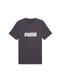 Серый - Футболка PUMA Ess+ 2 Col Logo Tee