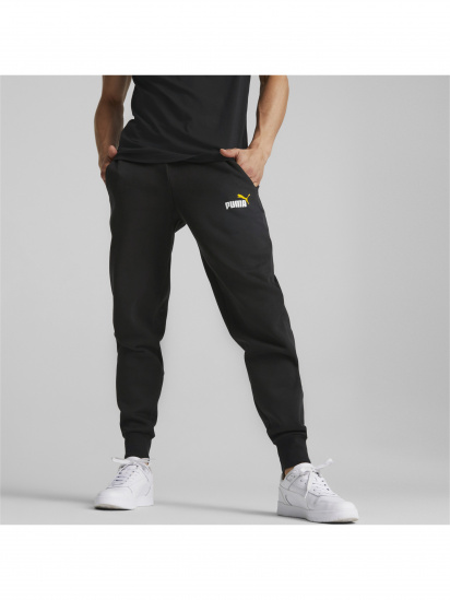 Штаны спортивные PUMA Ess+ 2 Col Logo Pants модель 586767 — фото 3 - INTERTOP