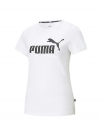 Белый - Футболка спортивная PUMA Ess Logo Tee