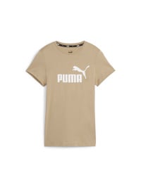 Бежевый - Футболка PUMA Ess Logo Tee