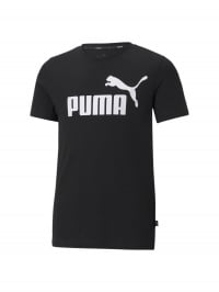 Чорний - Футболка PUMA Ess Logo Tee