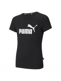 Чёрный - Футболка PUMA Ess Logo Tee