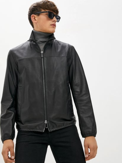 Шкіряна куртка Emporio Armani модель 01R55P-01P54-999 — фото - INTERTOP