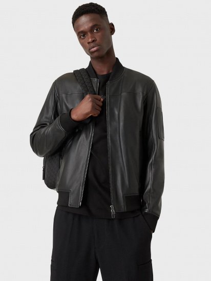 Куртка кожаная Emporio Armani модель B1R13P-B1P13-999 — фото 4 - INTERTOP