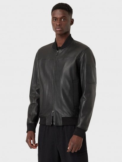 Куртка кожаная Emporio Armani модель B1R13P-B1P13-999 — фото - INTERTOP