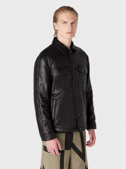 Куртка кожаная Emporio Armani модель H41R80-E1P80-999 — фото - INTERTOP
