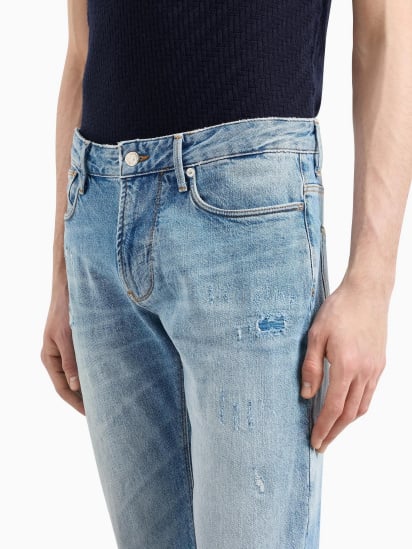 Зауженные джинсы Emporio Armani модель 3D1J06-1D06Z-0943 — фото 5 - INTERTOP