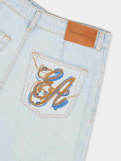 Широкие джинсы Emporio Armani модель 3D2J14-2DBLZ-0943 — фото 5 - INTERTOP