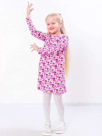 Платье мини Носи своє модель 6004-043-serdechka-rozhevij — фото - INTERTOP
