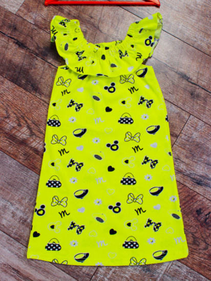 Платье мини Носи своє модель 6027-002-bantiki-salat-neon — фото - INTERTOP
