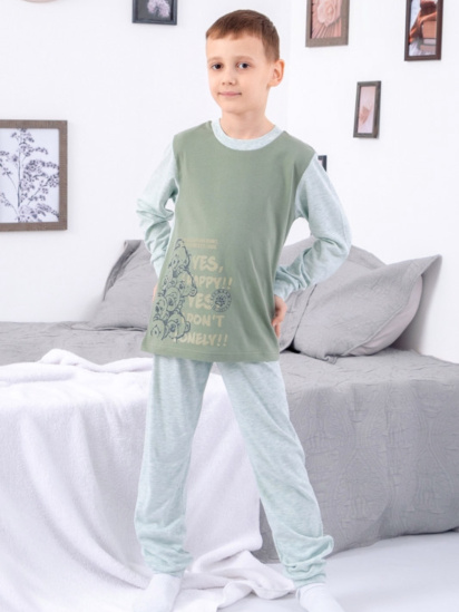 Пижама Носи своє модель 6076-001-33-4-zelenij-melanzh — фото - INTERTOP