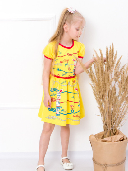 Платье мини Носи своє модель 6089-001-33-zhovtij-zajchiki — фото - INTERTOP