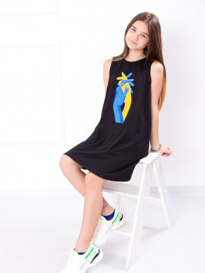 Платье мини Носи своє модель 6205-036-33-1-chornij — фото - INTERTOP