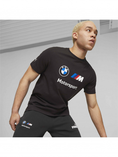 Футболка спортивная Puma Bmw Mms Ess Logo Tee модель 621314 — фото 3 - INTERTOP