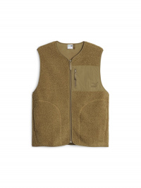 Коричневый - Жилет с утеплителем PUMA Classics Sherpa Vest