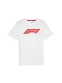 Белый - Футболка спортивная PUMA F1 Ess Logo Tee