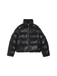 Чёрный - Демисезонная куртка PUMA Shiny Puffer Jacket