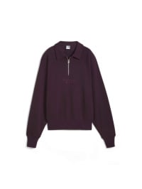 Фиолетовый - Поло PUMA Classics+ Half Zip Polo Crew