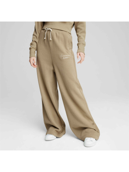 Брюки палаццо PUMA Classics+ Relaxed Sweatpants модель 626568 — фото 3 - INTERTOP