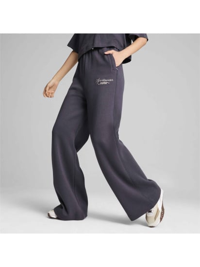 Брюки палаццо PUMA Classics+ Relaxed Sweatpants модель 626568 — фото 3 - INTERTOP