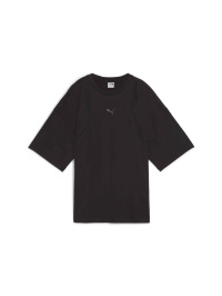 Чёрный - Футболка спортивная PUMA Dare To Oversized Cutout Tee