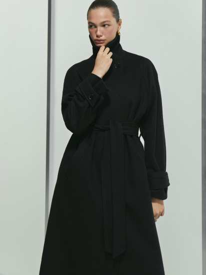 Пальто PAPAYA модель 652-black — фото 3 - INTERTOP