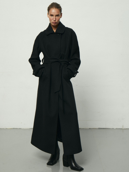 Пальто PAPAYA модель 652-black — фото 4 - INTERTOP