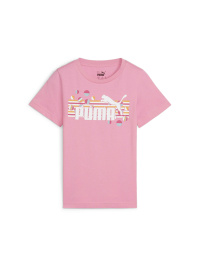 Розовый - Футболка спортивная PUMA Ess+ Summer Camp Tee