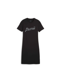 Чёрный - Платье-футболка PUMA Ess+ Blossom Graphic Dress