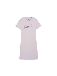 Фиолетовый - Платье-футболка PUMA Ess+ Blossom Graphic Dress
