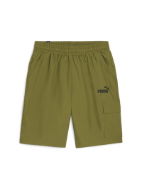 Зелёный - Шорты спортивные PUMA Ess Woven Cargo Shorts