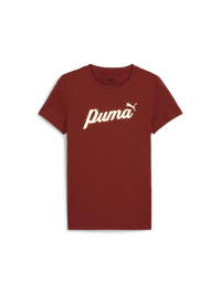 Красный - Футболка PUMA Ess+ Script Metallic Tee