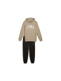 Бежевый - Спортивный костюм PUMA Squad Hooded Suit Fl