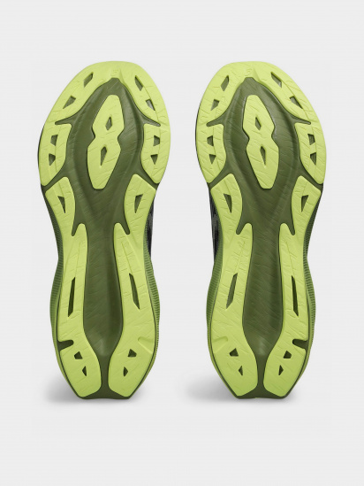 Кросівки для бігу Asics Novablast 3 модель 1011B458-005 Чорний, зелений — фото 4 - INTERTOP