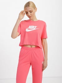Розовый - Футболка NIKE Sportswear Essential