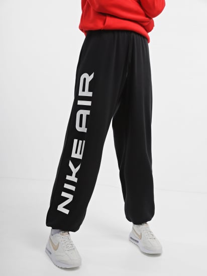 Штаны спортивные NIKE Sportswear Air Fleece Oversized модель FB8051-010 — фото - INTERTOP