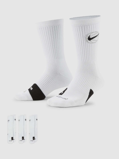 Набір шкарпеток NIKE Crew Everyday Bball 3 100 модель DA2123-100 — фото 3 - INTERTOP