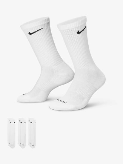 Набір шкарпеток NIKE Everyday Plus Cushioned модель SX6888-100 — фото - INTERTOP
