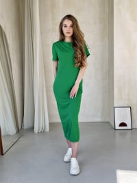 Зелёный - Платье-футболка Silvio Merlini